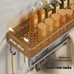 All-in-One Kitchen Wall Organizer for Seasoning & Essentials