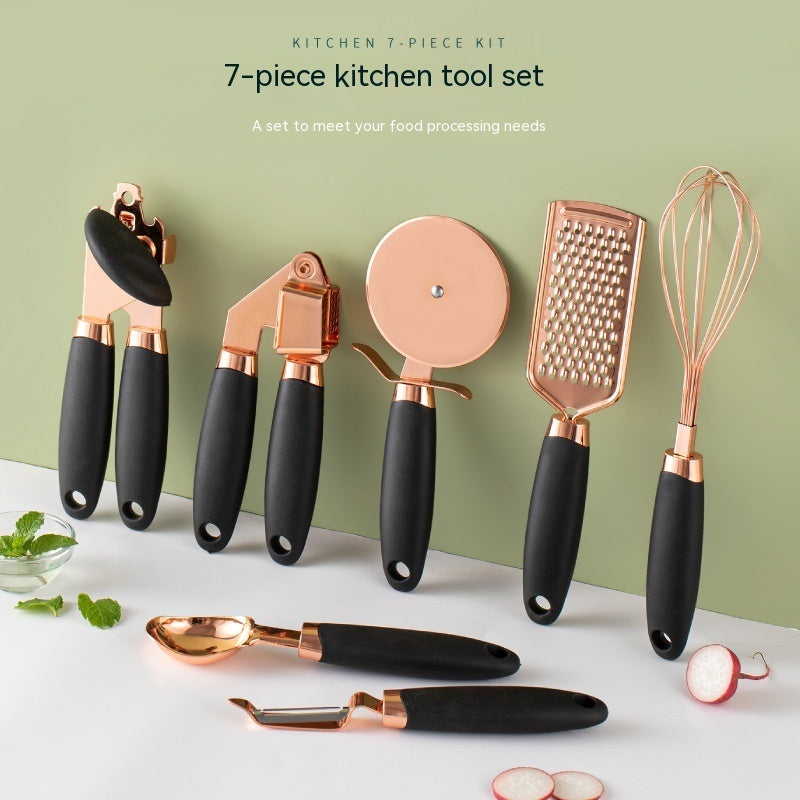 Elegant 7pcs Copper Kitchen Gadget Set – Shine Up Your Space