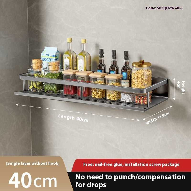 All-in-One Kitchen Wall Organizer for Seasoning & Essentials