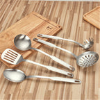 Complete 6-Piece Stainless Steel Tableware & Cooking Tools