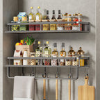All-in-One Kitchen Wall Organizer for Seasoning & Essentials