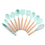 Durable 11Pcs Silicone Utensil Kit – Stylish, Safe, and Heat-Resistant