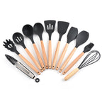 Durable 11Pcs Silicone Utensil Kit – Stylish, Safe, and Heat-Resistant