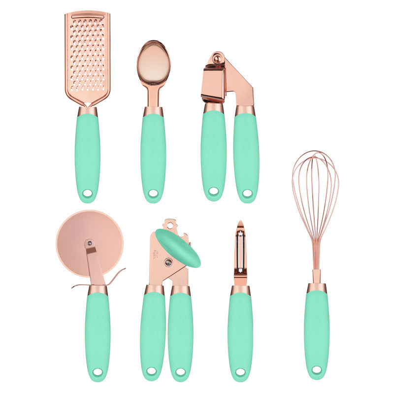 Elegant 7pcs Copper Kitchen Gadget Set – Shine Up Your Space