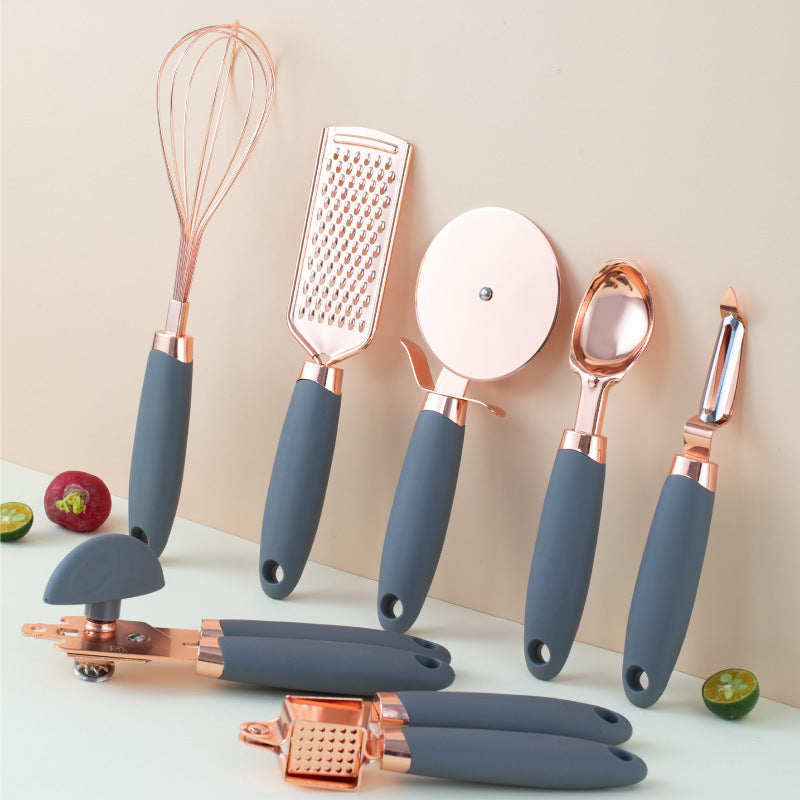 Elegant 7pcs Copper Kitchen Gadget Set – Shine Up Your Space