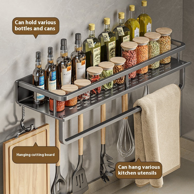 All-in-One Kitchen Wall Organizer for Seasoning & Essentials