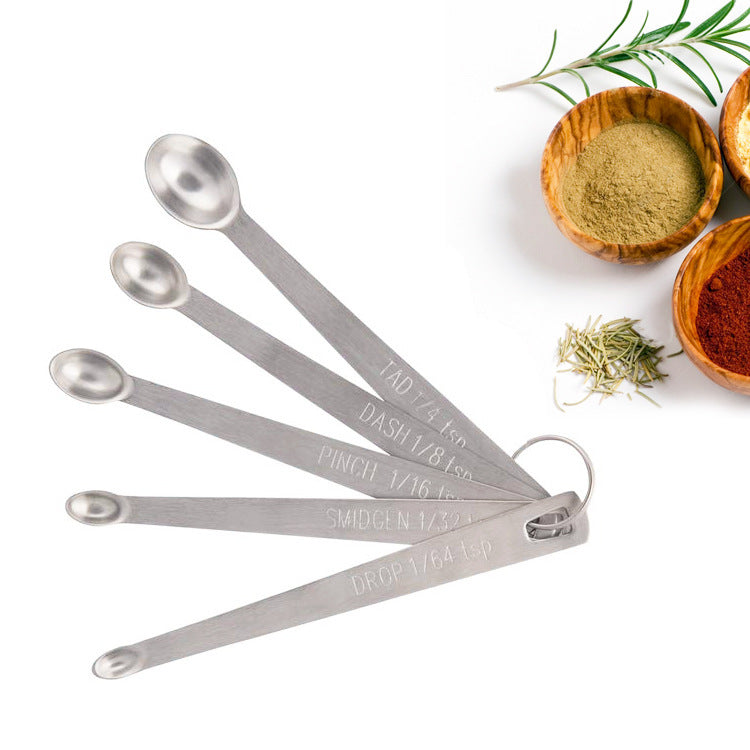 Perfect Mini Measuring Spoons – 5 Stainless Steel Pieces
