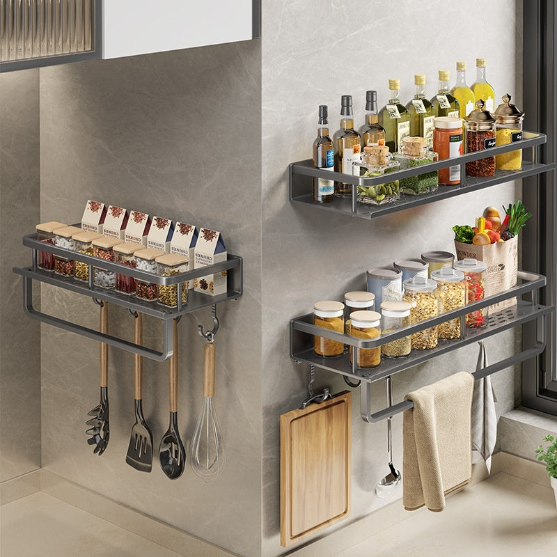 All-in-One Kitchen Wall Organizer for Seasoning & Essentials